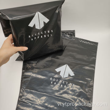 nhựa poly mailer quần áo đóng gói túi vận chuyển màu đen